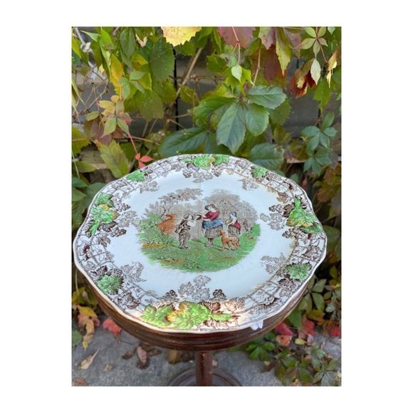 Copeland Spode Divided Plate Platter Spode's Byron England Series #2 - Picture 2 of 6